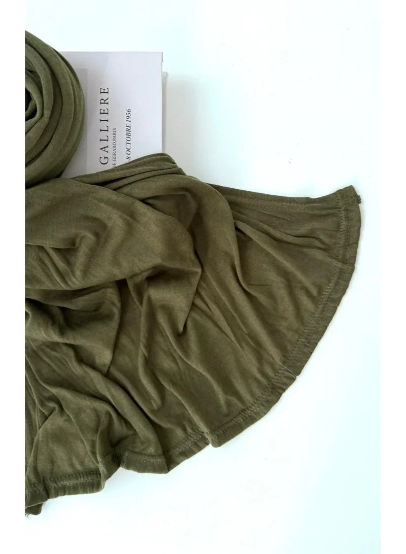 AL BENT AL SHARQIEH khaki green cotton hijab shawl for Women | Best Price UAE